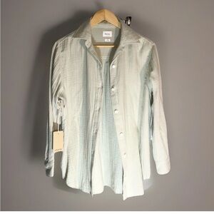 NWT Aritzia Wilfred free New Sail Button down shirt organic *summer top XS/S